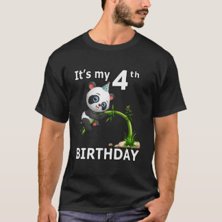 4 Panda 4:e juli Panda Djur T Shirt