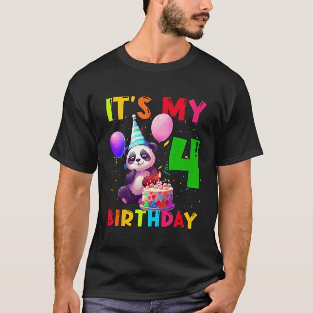 4 Panda 4th Panda T Shirt (Framsida)