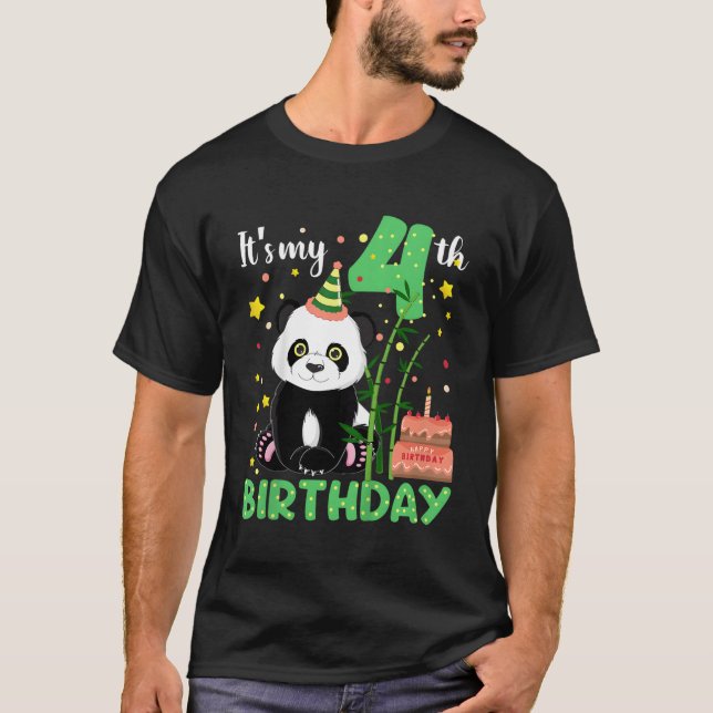 4 Panda 4th Panda T Shirt (Framsida)