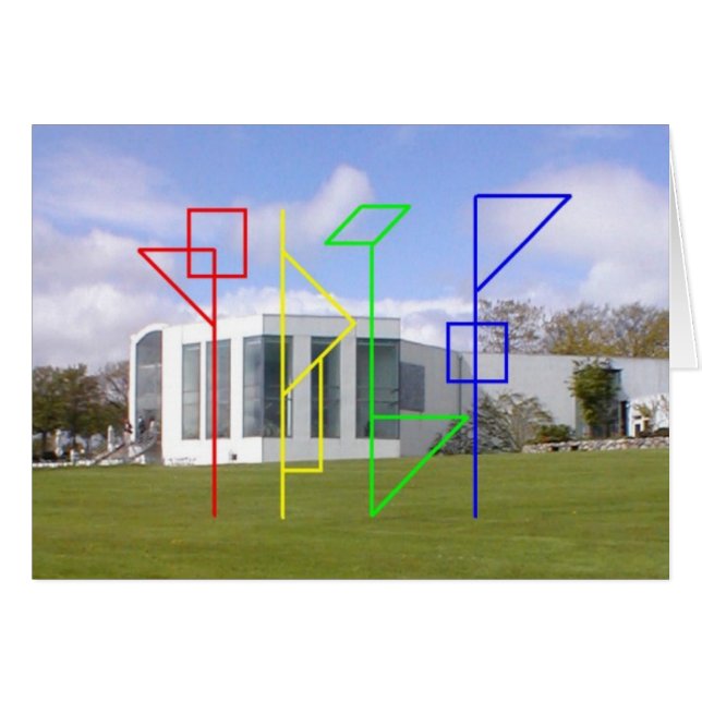 4 Penguiner Hälsningskort (Framsidan Horizontal)