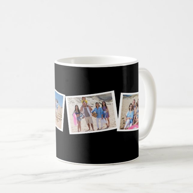 4 Personlig för fotokollage-mall Kaffemugg (Framsida höger)