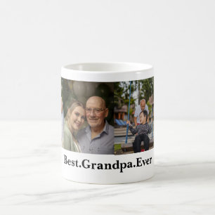 4 Photo Collage Best Grandpa nånsin Kaffemugg