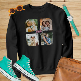 4 Photo Collage Family Memory Mors dag T Shirt