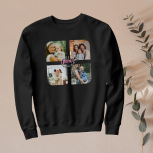 4 Photo Collage Family Memory Mors dag T Shirt