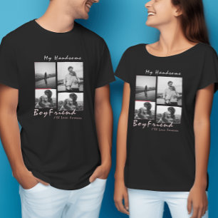 4-Photo Collage Forever Boykompis Valentine-dagen T Shirt