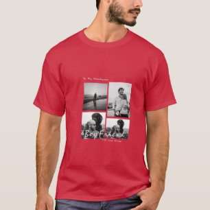 4-Photo Collage Forever Boykompis Valentine-dagen T Shirt