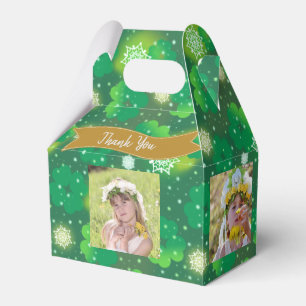 4 PHOTO Collage Gable Box St Patricks Shammrock Presentaskar
