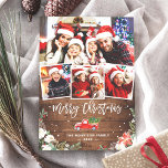 4 Photo Collage jul Lastbil Rustic Wood Blommigt Julkort<br><div class="desc">Sänder hälsning av säsongen med det här "Rustic Winter Blommigt jul Lastbil 4 Photo Collage Helgdag Card". (1) Om du vill göra ytterligare anpassningar klickar du på länken "anpassa ytterligare" och användor verktyg som är utformat för att ändra mallen. (2) Om du föredrar Avsluta /projektionsyta kan du överväga att välja...</div>