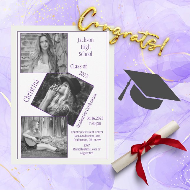 4 Photo Collage Personlig Studenten Meddelande (Skapare uppladdad)