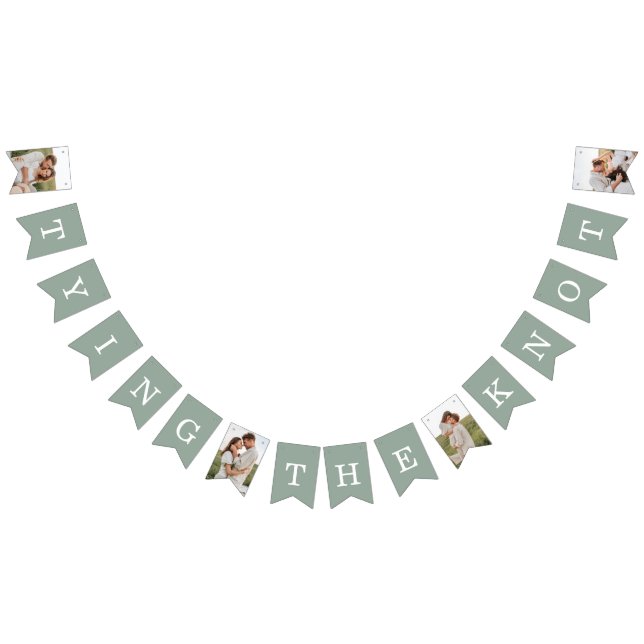 4 Photo Förlovningsfest Eucalyptus Bunting Flaggor (Alla)