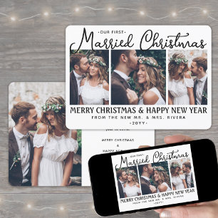 4 Photo Newlywets 1:a gifta julen vit