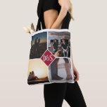 4 Photo Personlig Collage Monogrammed Tygkasse<br><div class="desc">Gör din egen unika 4 Photo Personlig Collage Monogrammed till väskan från Ricaso - tillgänglig i en rad färg</div>