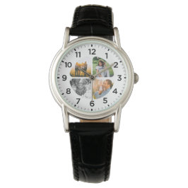 4 Photo Rounds Personlig Wrist Watch Armbandsur
