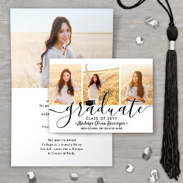 4 Photo Studenten Collage Simple Modern Folde Meddelande