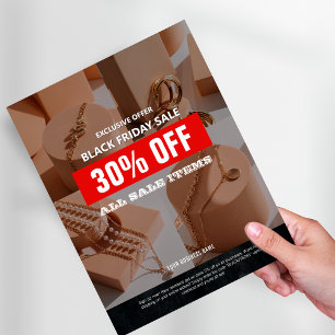 4 Photos Black Fredag Sale Product Promo Reklamblad