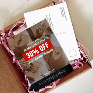 4 Photos Black Fredag Sale Product Promo Vykort