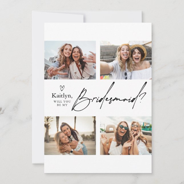 4 Photos Bridesmaid Frieri kortmall (Framsida)