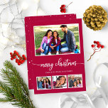 4 Photos Collage God jul Modern Helgdagars Inbjudningar<br><div class="desc">4 Photos Collage God jul Modern Helgdagars-inbjudan</div>