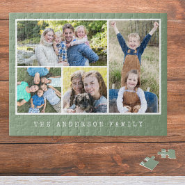 4 Photos Gallery Collage Family Personalized Pussel