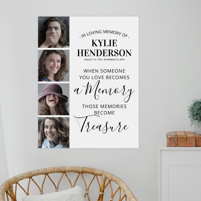 4 Poster med foto-in-Loving-tribute (Skapare uppladdad)
