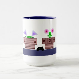 4 punkter och en katt Mugg