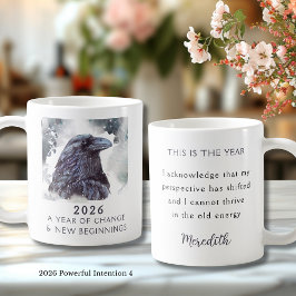 4. Raven 2026 Year of Change Powerful Intention Kaffemugg
