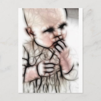 4 - Redskap för Mörk Baby Vykort