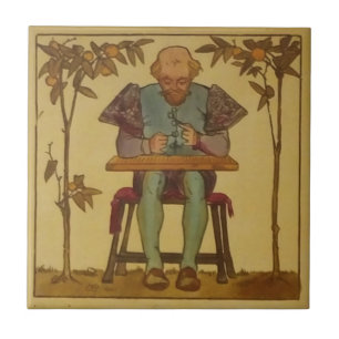 #4 Repro Copeland Medieval Minstrels Music Tema Kakelplatta