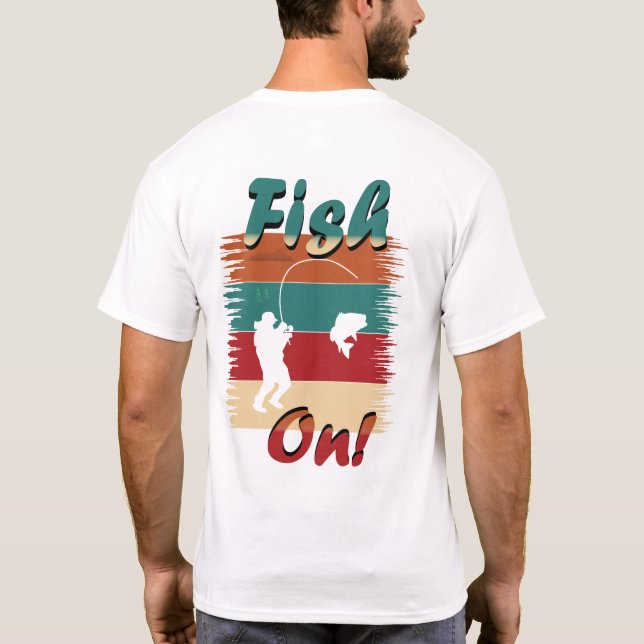 4 Rustik fisk om att anpassa fisket i NAMN T Shirt (Baksida)