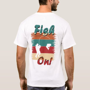4 Rustika Fiskar På Personlig NAMN Fiske T Shirt