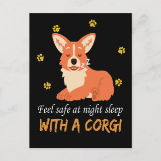 4 Säker vid nattsömn med Corgi Vykort