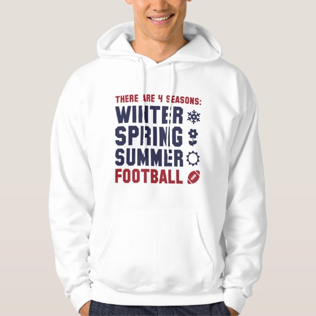 4 säsonger fotboll hoodie (Framsida)