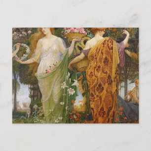 4 Seasons av Walter Crane Vykort