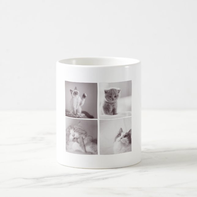 4 Söta katter för katter älskare Kaffemugg (Center)
