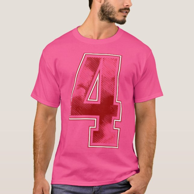 4 Speciellt nummer T Shirt (Framsida)