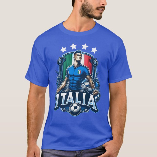 4 Star ITALIA soccer T Shirt (Framsida)