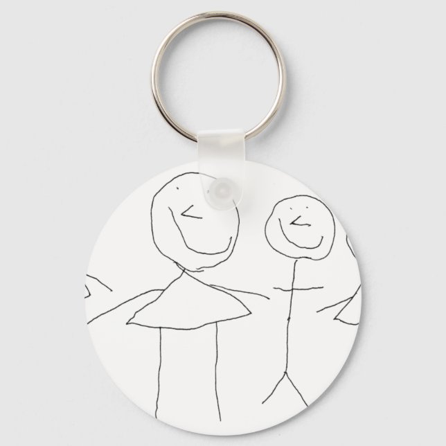 4 STICK FIGURER NYCKELRING (Framsida)