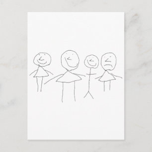 4 STICK FIGURER VYKORT