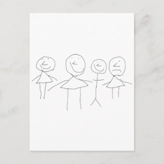 4 STICK FIGURER VYKORT
