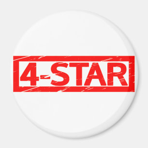 4 stjärnor Frimärke Magnet