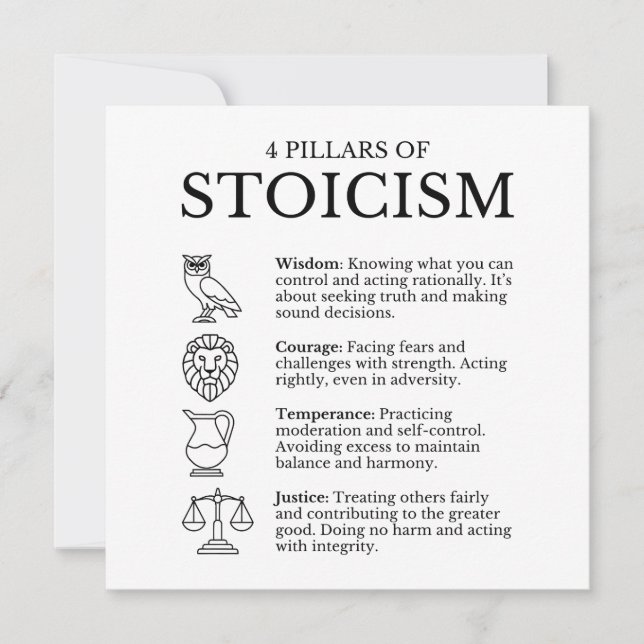 4 Stoismens pelare Kort (Framsida)