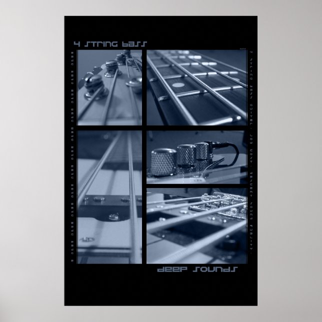 4-String Bass Guitar Poster (Framsidan)