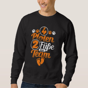 4 Tassar 2 Feed A Team Hund Holder Hund Motif Lång Ärmad Tröja