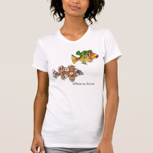 4 Tute Tecknad Fisk T-shirt