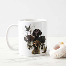 4 Tyska kortstolpe Färg Kaffemugg