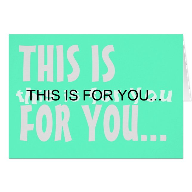 4 U HÄLSNINGSKORT (Framsidan Horizontal)