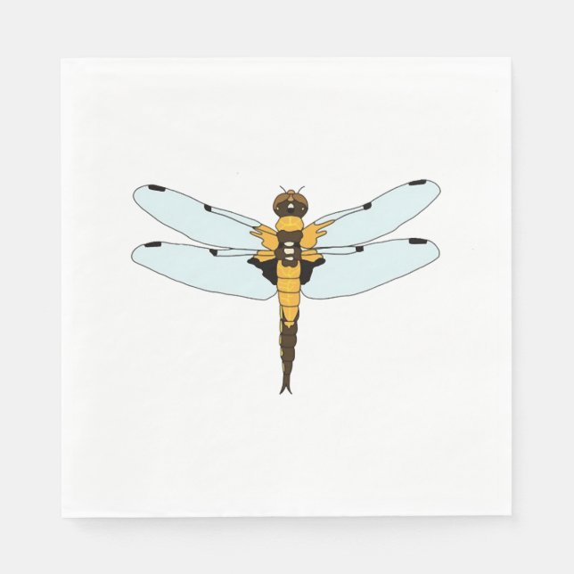 4-udda drakfluga pappersservett (Framsidan)