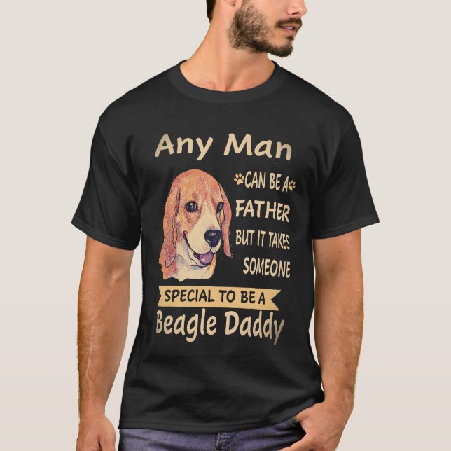 4 Varje Man - Beagle Pappa Beagle T Shirt (Framsida)