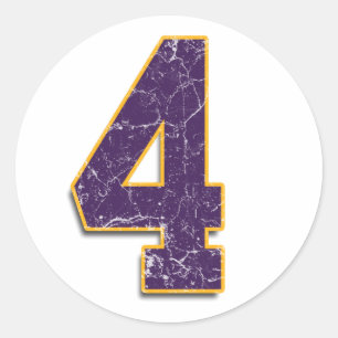 #4 Vikings Brett Favre-dekal Runt Klistermärke