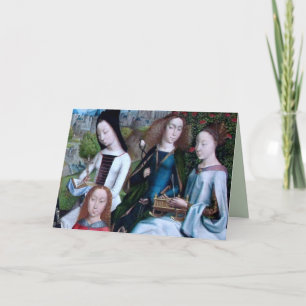 4 Virgin Martyrs in a Garden (uppgift; M 070) Kort